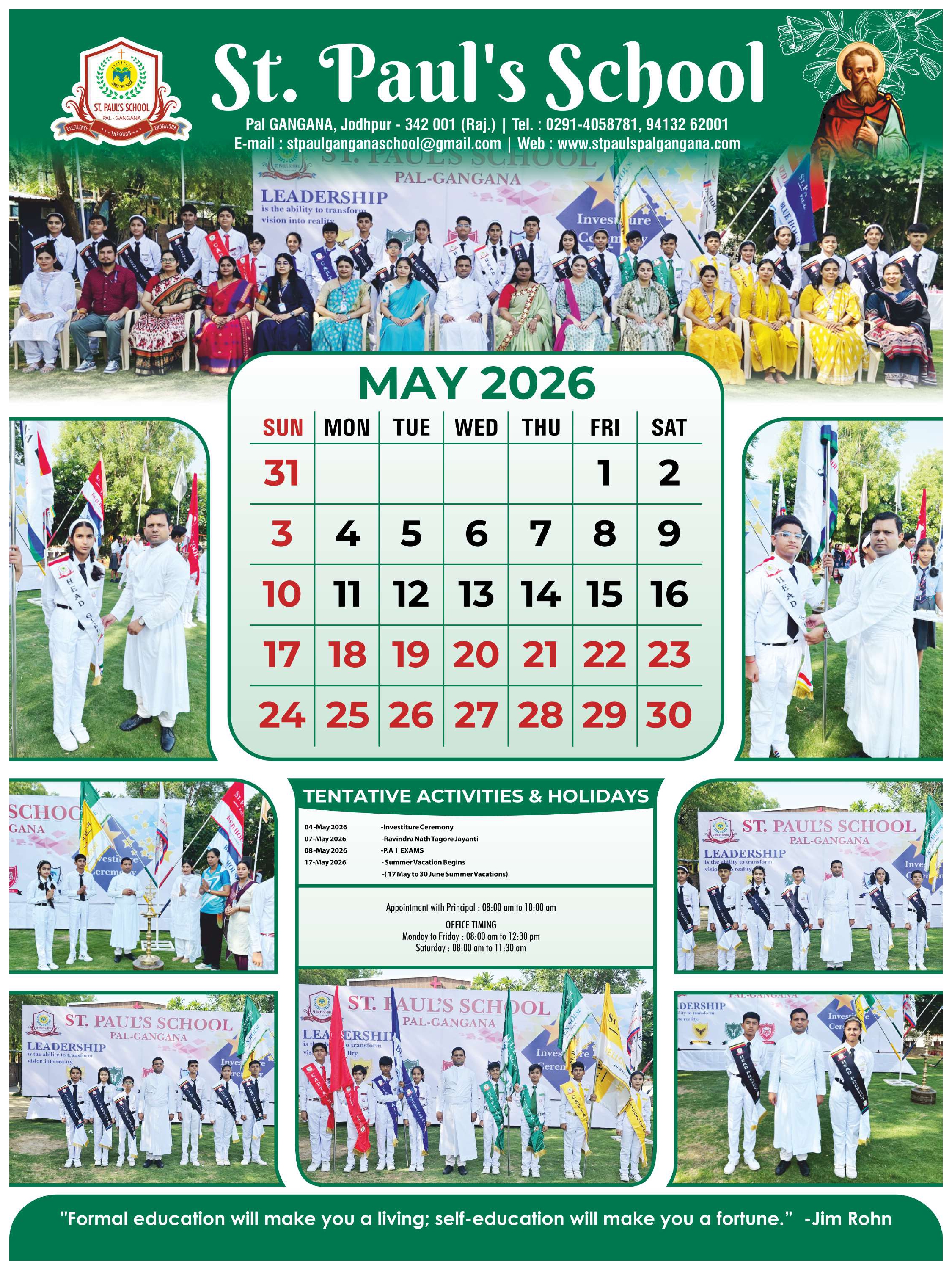 School Calender